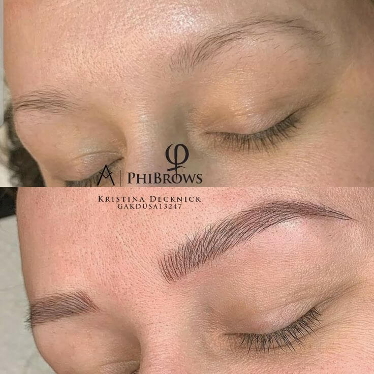 6d eyebrow tattoo before after 1